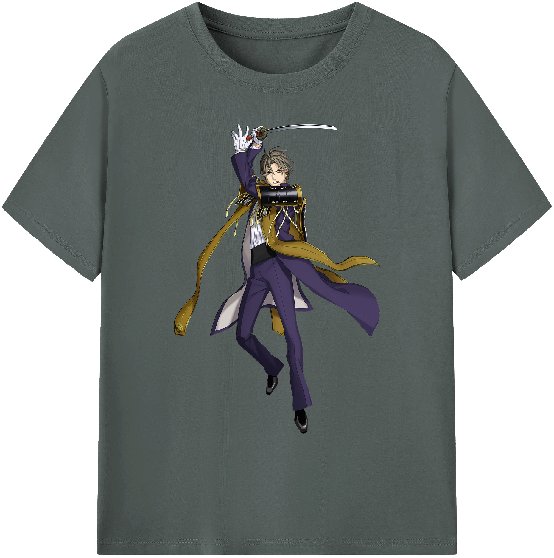 （画像用） 刀剣乱舞 Touken Ranbu 綿100％ メンズ半袖Tシャツ｜肌触りやわらか＆通気性